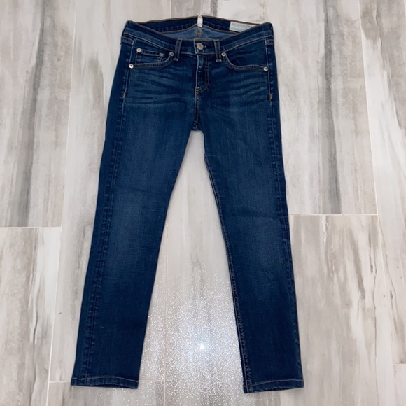 Rag & Bone Skinny, USA Made, Blue, Style: W1502K520, 26x24, EUC, $189 MSRP - Picture 9 of 12